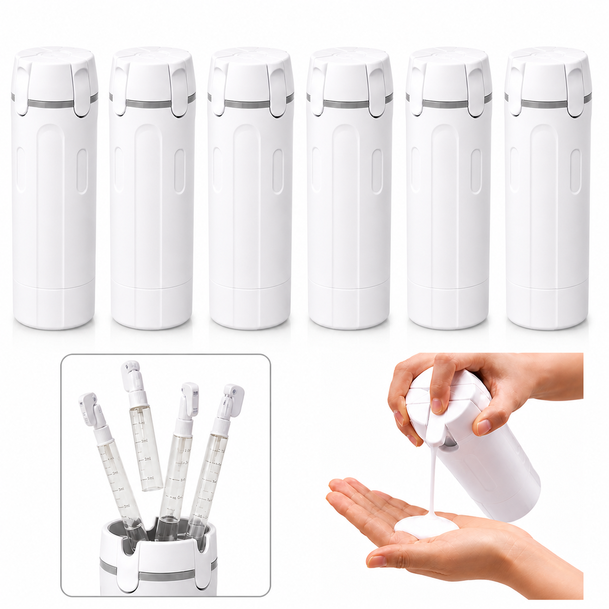 Theflame™ Travel Dispenser - Carry 4 Essentials in 1 Bottle(Offer)