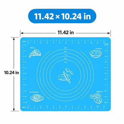 Silicone Baking Mat with Measurements – Non-Stick Roti, Dough & Cookie Sheet Oven Liner(offer)
