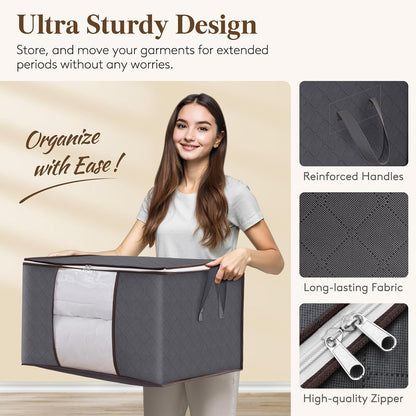 🔥2026 HOT SALE🔥Large Stackable Closet Storage Bags for Clothes & Comforters📦