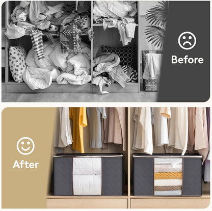 🔥2026 HOT SALE🔥Large Stackable Closet Storage Bags for Clothes & Comforters📦