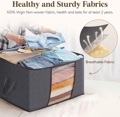 🔥2026 HOT SALE🔥Large Stackable Closet Storage Bags for Clothes & Comforters📦