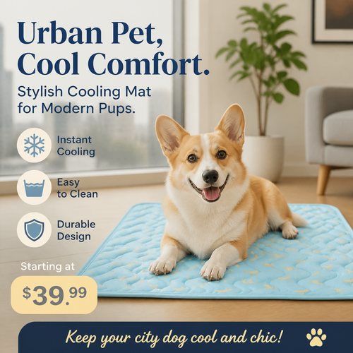 ❄️Summer Sale❄️ Theflame™ Pet Cooling Ice Silk Mat – Summer Cooling Pet Bed Pad for Dogs and Cats🐾