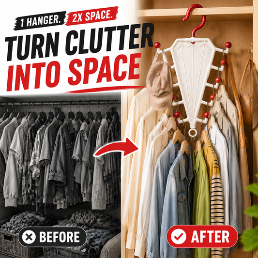🥳2026 HOT SALE🥳Multi-Functional V-Shaped Double Sided Hanger Storage Rack
