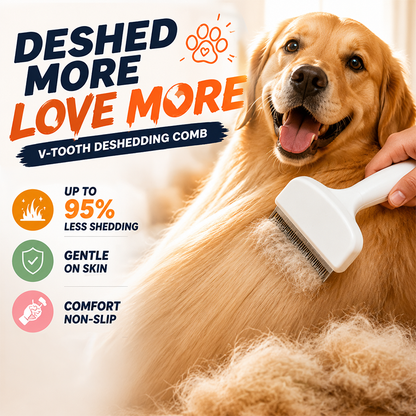 Theflame™ V-Tooth Deshedding Comb for Pets