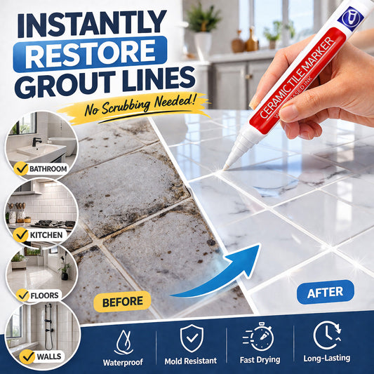 🖌️Theflame™ Anti-Mould & Waterproof Joint Pen for Ceramic Tiles!