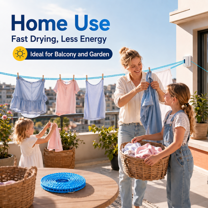 ⌛ 50% OFF! 🏠🚫 No Drills, No Wall Damage! Space-Saving Portable Drying Rack for Balcony, Bathroom & Outdoor Use