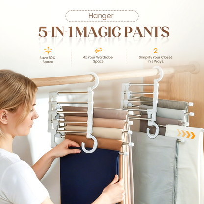 🔥2026 HOT SALE🔥Closet Space Saver Pants Hanger for Closet Organization👖