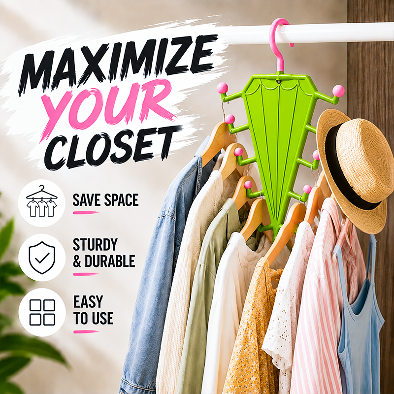 🥳2026 HOT SALE🥳Multi-Functional V-Shaped Double Sided Hanger Storage Rack
