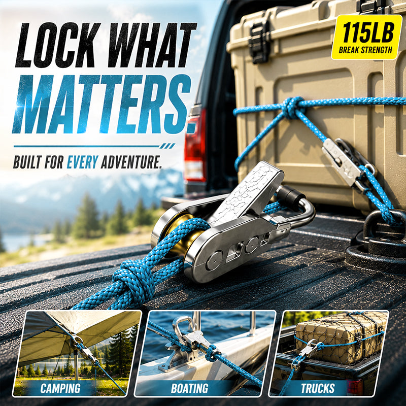 🔥50% OFF!🔥Retractable Adjustable Rope Buckle System Heavy Duty Cord