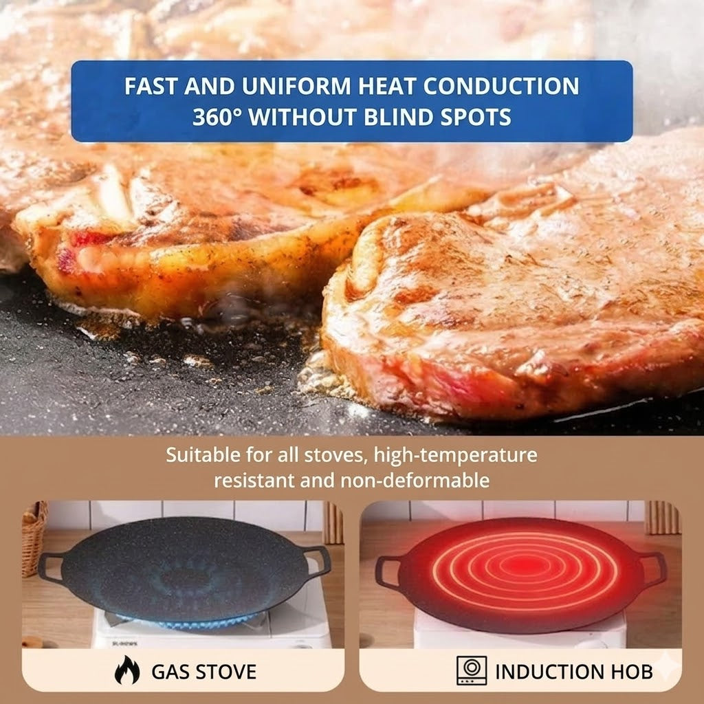 Theflame™ Korean BBQ Grill Pan — Induction Ready Cookware