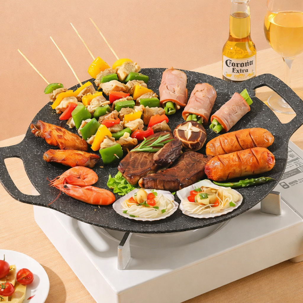 Theflame™ Korean BBQ Grill Pan — Induction Ready Cookware