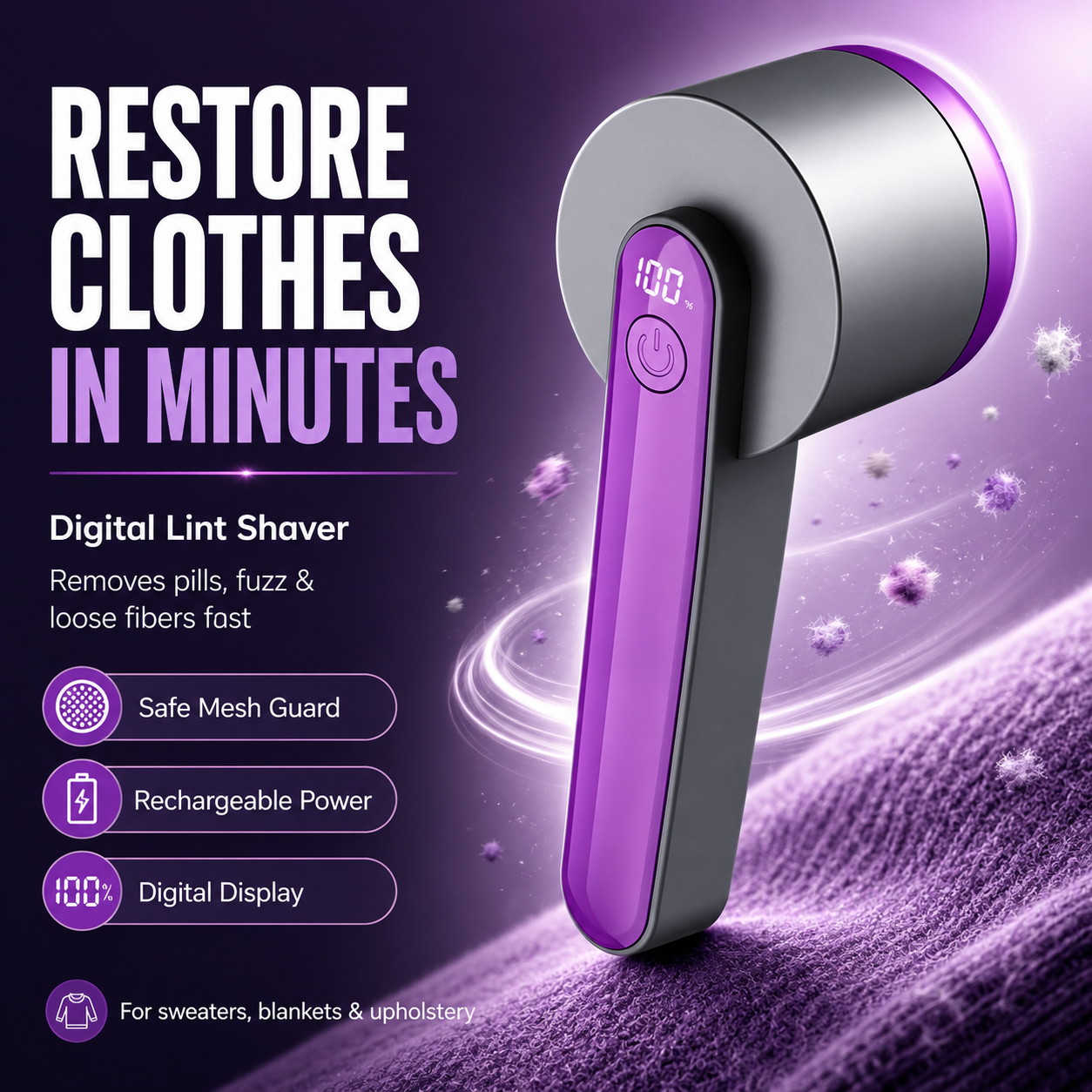 Theflame™ Digital Lint Shaver