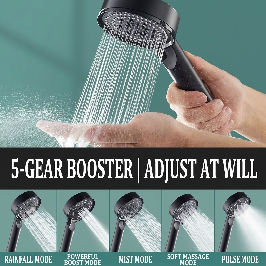 Theflame™ 5 Modes Adjustable Shower head (Offer)