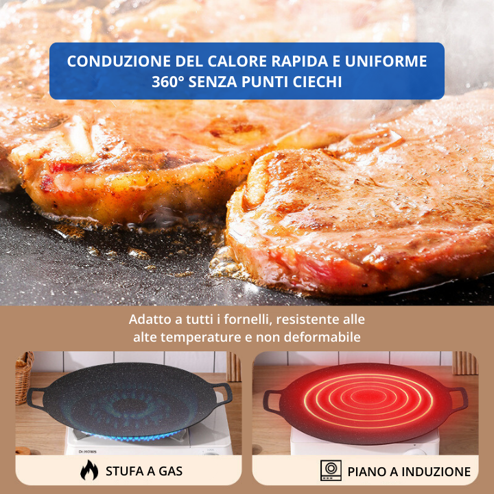 Theflame™ Korean BBQ Grill Pan — Induction Ready Cookware (Offer)