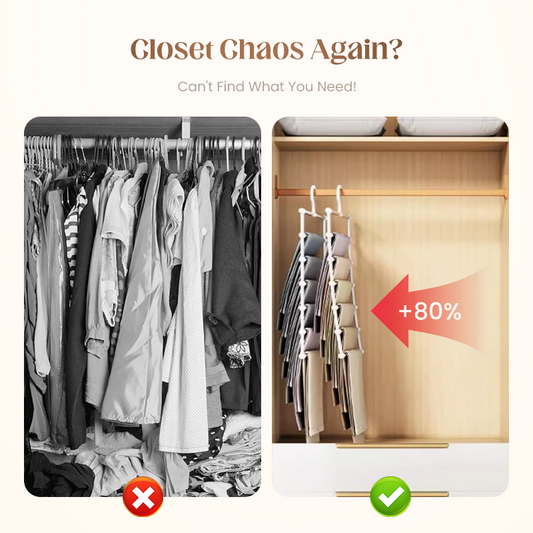 🔥2026 HOT SALE🔥Closet Space Saver Pants Hanger for Closet Organization👖