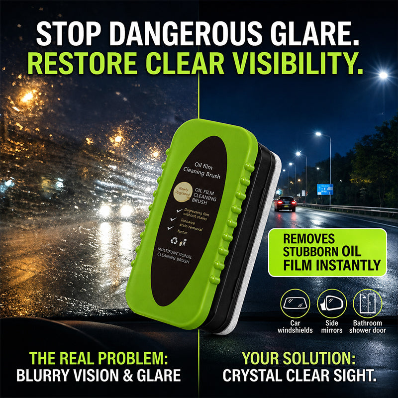 🔥 Oil Film Remover Brush for Car