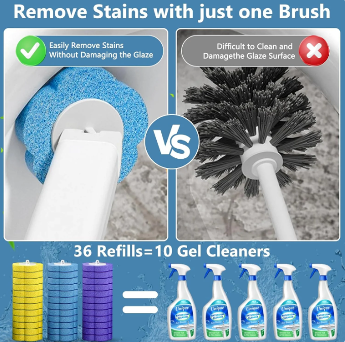 Theflame™ No-Touch Disposable Toilet Wand Set - Hygienic Scented Cleaning System💧