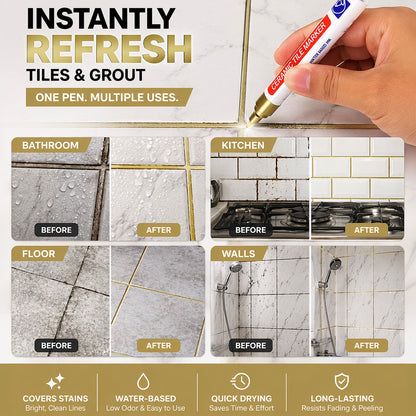 🖌️Theflame™ Anti-Mould & Waterproof Joint Pen for Ceramic Tiles!