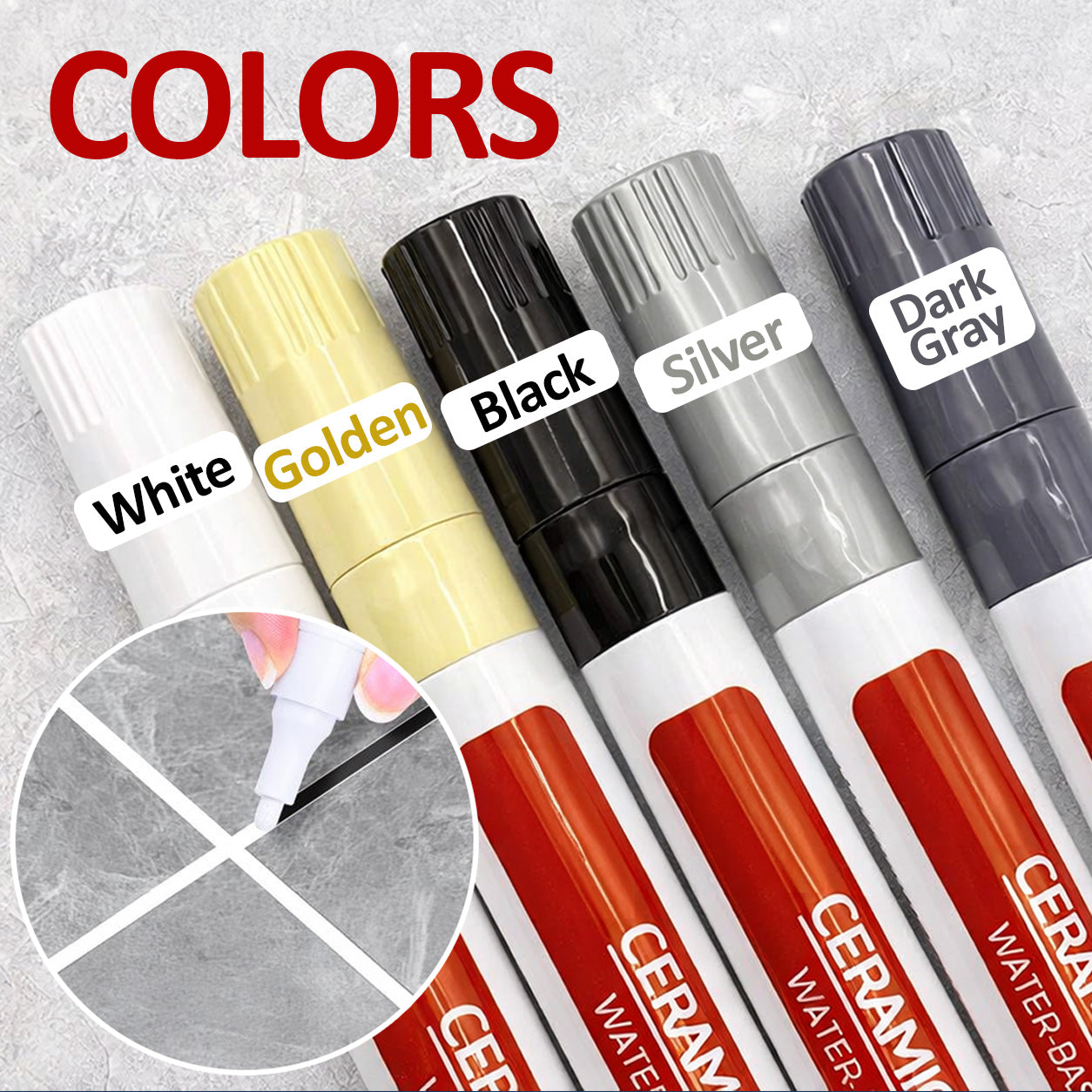 🖌️Theflame™ Anti-Mould & Waterproof Joint Pen for Ceramic Tiles!