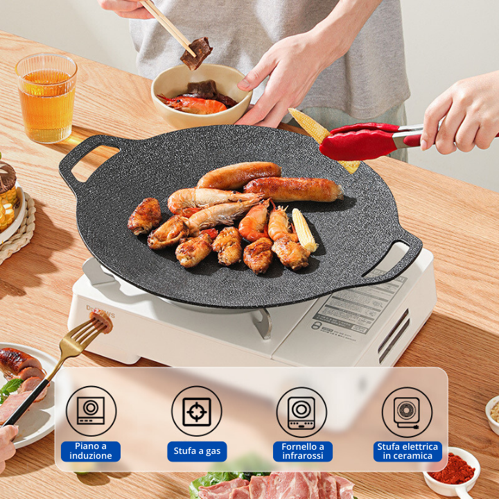 Theflame™ Korean BBQ Grill Pan — Induction Ready Cookware (Offer)
