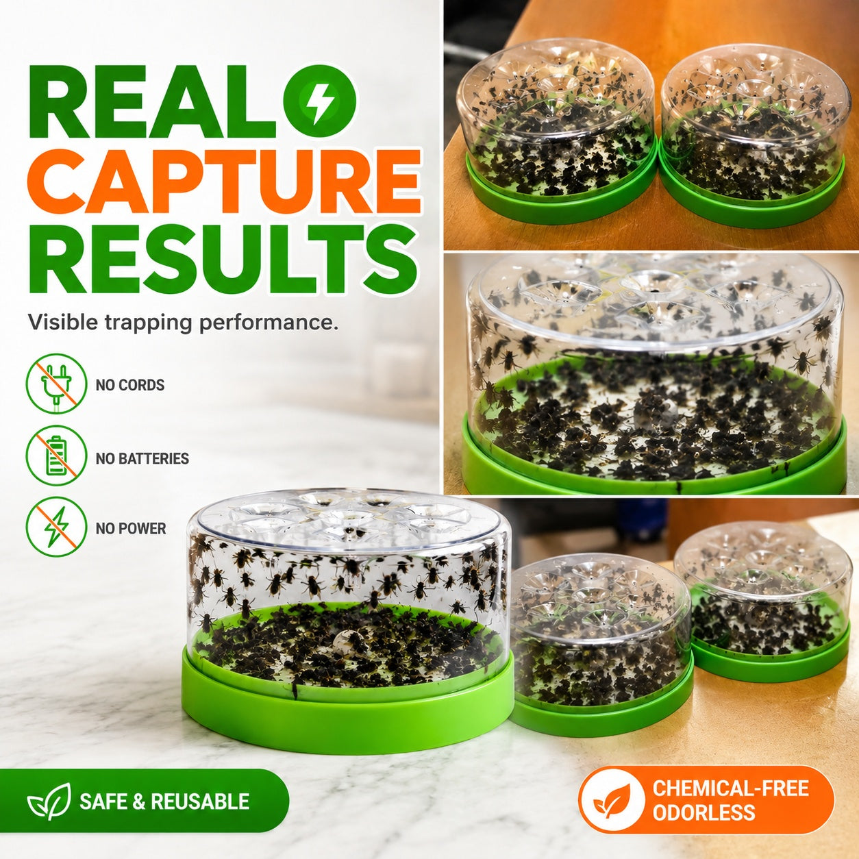 Reusable Non-Electric Fly Trap