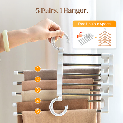 🔥2026 HOT SALE🔥Closet Space Saver Pants Hanger for Closet Organization👖