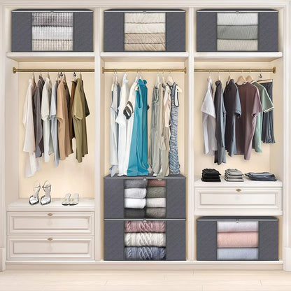 🔥2026 HOT SALE🔥Large Stackable Closet Storage Bags for Clothes & Comforters📦