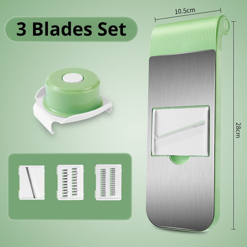 Next-Gen 100% Hand-Safe Mandoline Slicer — Zero Waste Garlic & Veggie Prep Tool