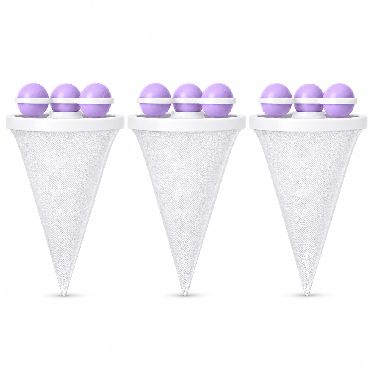 3 Purple Bags