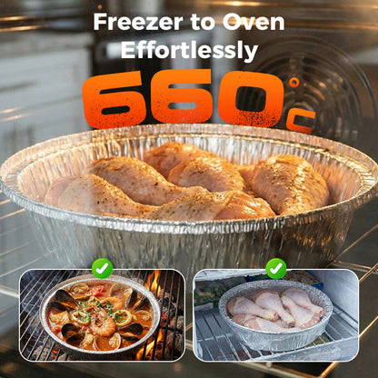 🎉Special Sales - 50% OFF🍟Theflame™ Oil-Proof Aluminum Foil Tin Box/Pans for Air Fryer, BBQ Grill, Oven & Stove