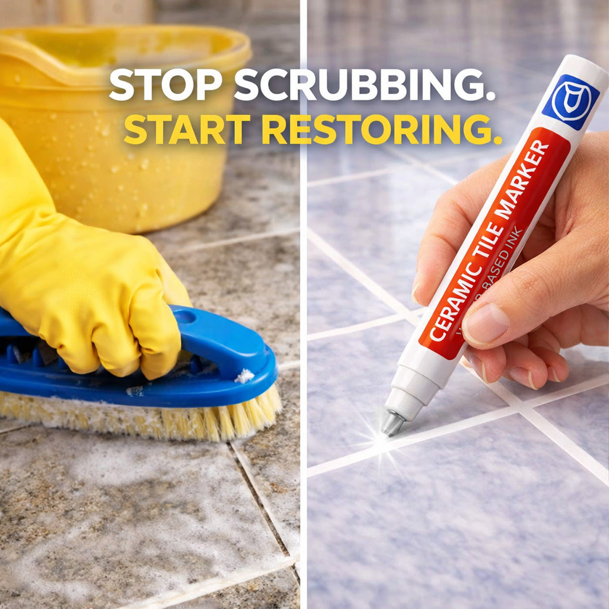 🖌️Theflame™ Anti-Mould & Waterproof Joint Pen for Ceramic Tiles!