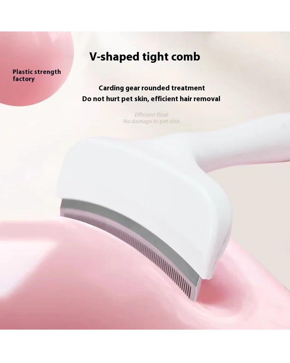 Theflame™ V-Tooth Deshedding Comb for Pets