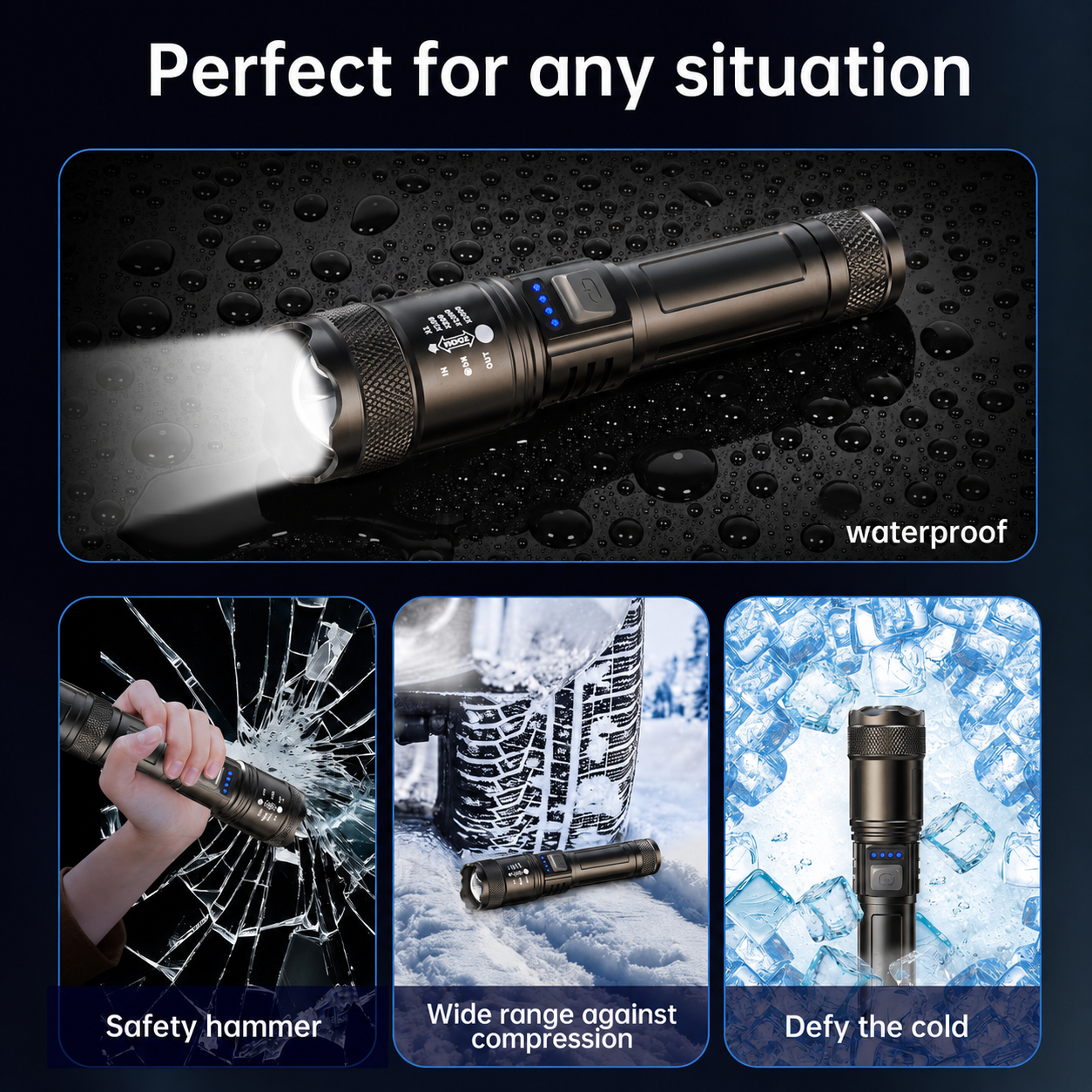 ⏳Time-Limited Special⏰Theflame™ Super Strong Light Zoomable Flashlight