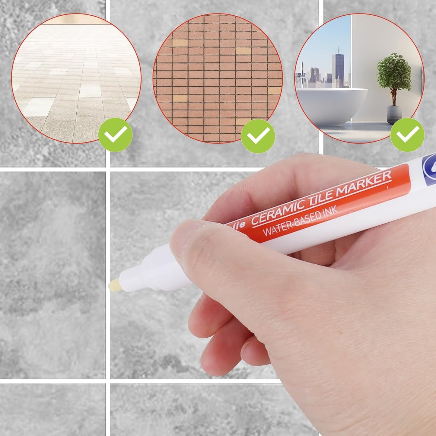 🖌️Theflame™ Anti-Mould & Waterproof Joint Pen for Ceramic Tiles!