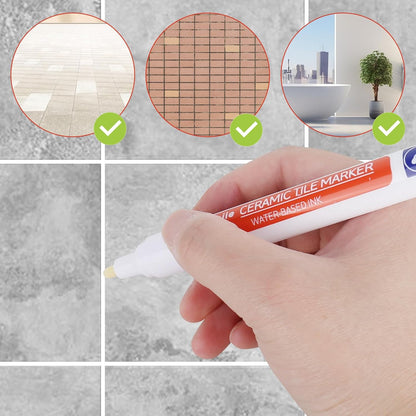 🖌️Theflame™ Anti-Mould & Waterproof Joint Pen for Ceramic Tiles!