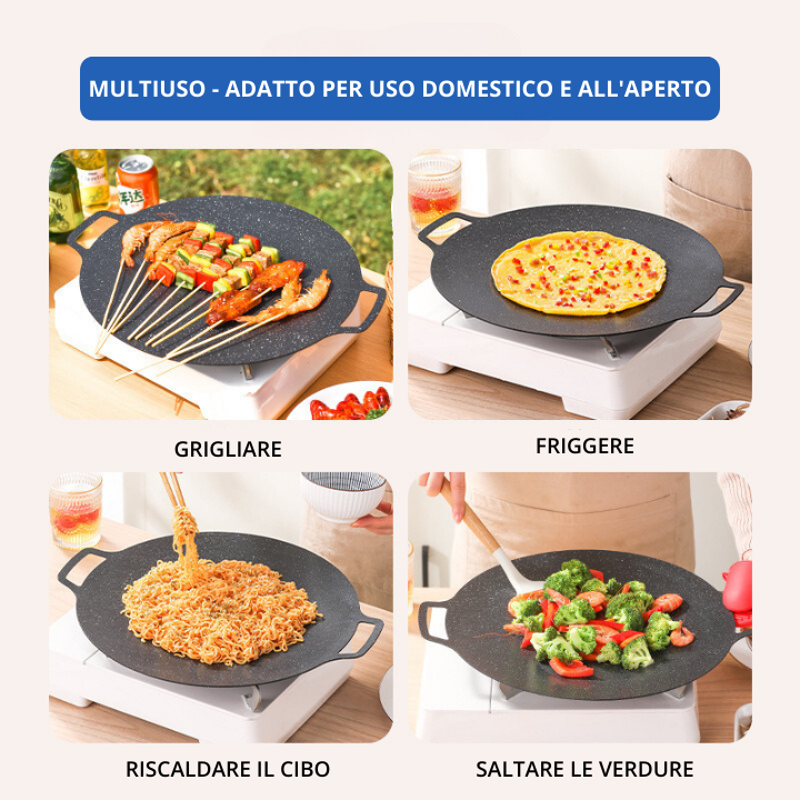 Theflame™ Korean BBQ Grill Pan — Induction Ready Cookware (Offer)