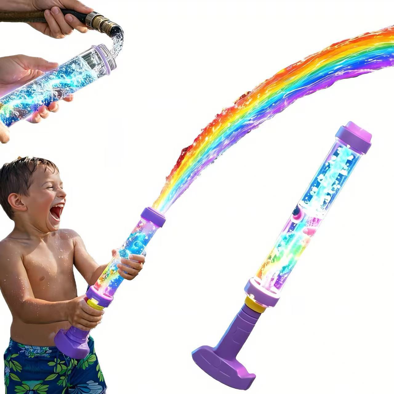 🌈Glowing Rainbow LED Water Blaster- Summer Fun That Pops Like Magic! ✨