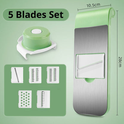 Next-Gen 100% Hand-Safe Mandoline Slicer — Zero Waste Garlic & Veggie Prep Tool