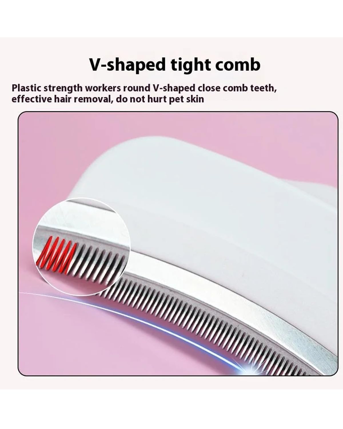 Theflame™ V-Tooth Deshedding Comb for Pets