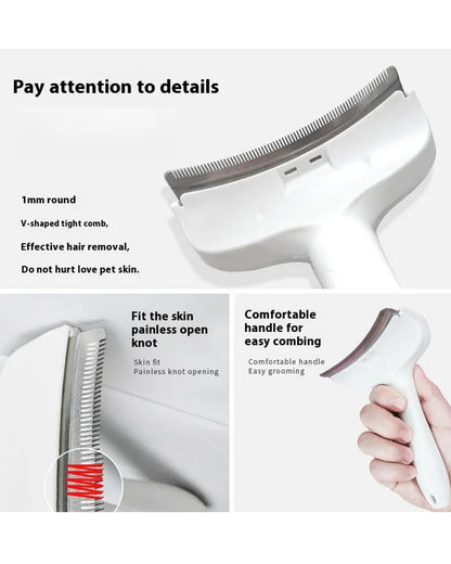 Theflame™ V-Tooth Deshedding Comb for Pets