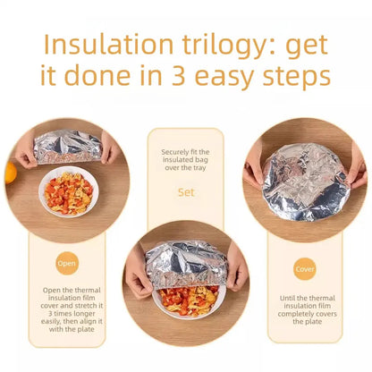 🍲50% OFF!🔥Food Container Aluminum Foil Heat-retaining Cover
