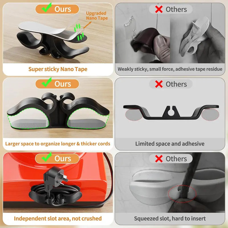 Kitchen Appliance Cord Organizer Hooks