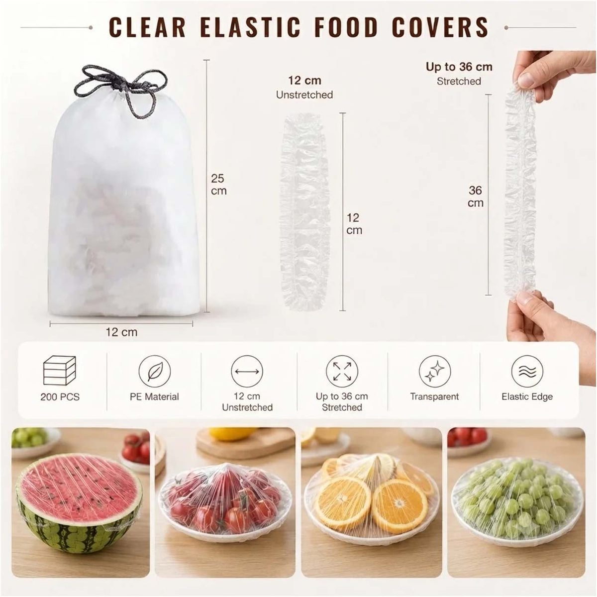 🔥Disposable Stretch Food Covers for Bowls & Plates (EU)