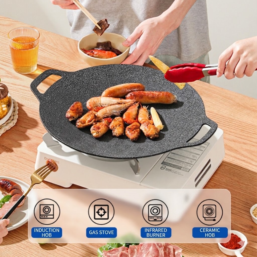Theflame™ Korean BBQ Grill Pan — Induction Ready Cookware
