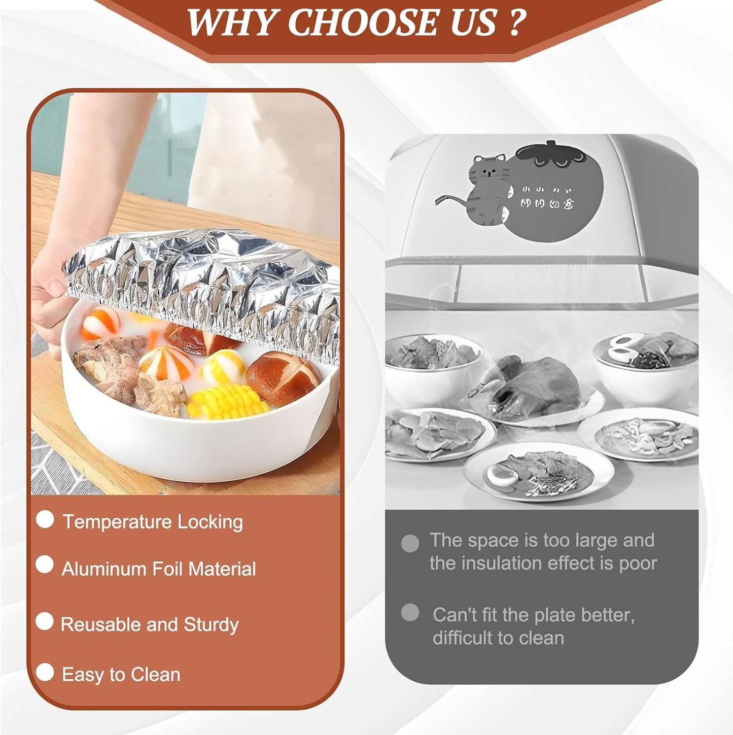 🍲50% OFF!🔥Food Container Aluminum Foil Heat-retaining Cover