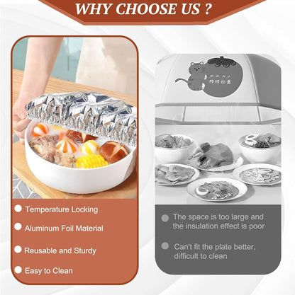 🍲50% OFF!🔥Food Container Aluminum Foil Heat-retaining Cover
