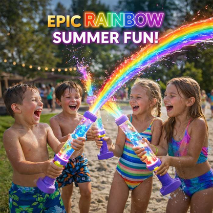 🌈Glowing Rainbow LED Water Blaster- Summer Fun That Pops Like Magic! ✨
