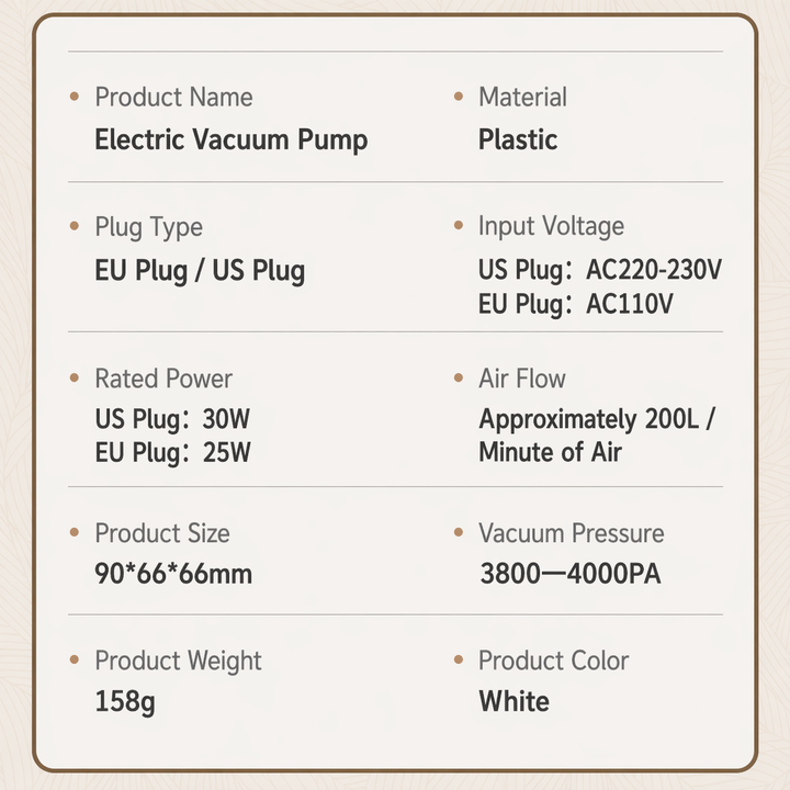 Theflame™  Vacuum Compression Bag Pump