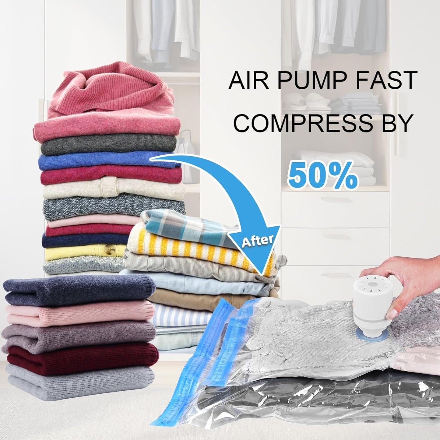 Theflame™  Vacuum Compression Bag Pump