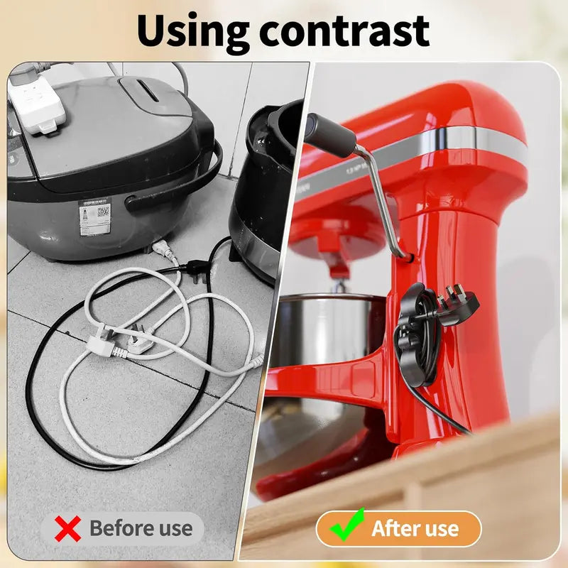 Kitchen Appliance Cord Organizer Hooks